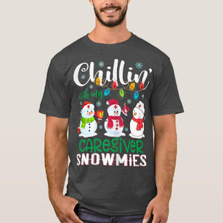 T-shirt Filles Chillin Avec Mon Amateur De Soirée Neige In