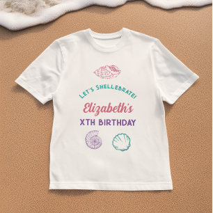 T-shirt Filles Coquillages Anniversaire