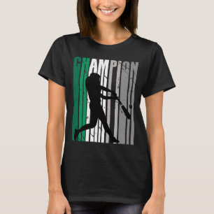 T-shirt Filles Couleurs Vertes Baseball Anniversaire Posi 
