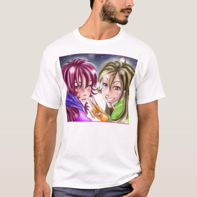 T-shirt Filles dans la neige (Devant)