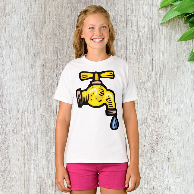 T-shirt filles de Faucet Driving (Créateur téléchargé)
