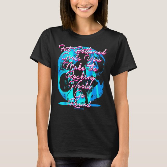T-shirt Filles de fond grasses vous faites le monde des ro (Devant)