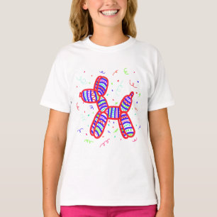 T-shirt Filles de la fête du chien de ballon