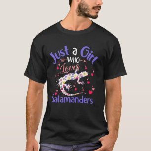 T-shirt Filles de lézard floral femmes juste une fille qui