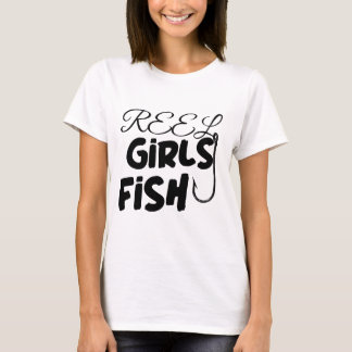 T-shirt Filles de pêche à la bobine