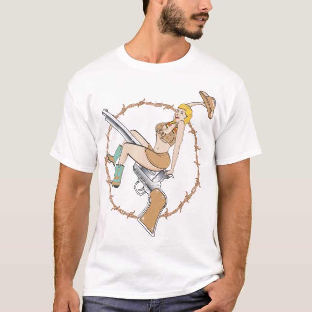 T-shirt Filles de pin-up (Devant)