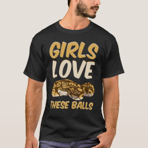 T-shirt Filles de Python à Boules Aiment Ces Boules