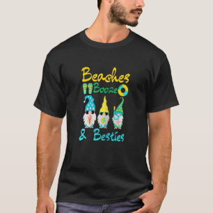 T-shirt Filles Drôle Filles Voyage Gnomes Sur La Plage Pla