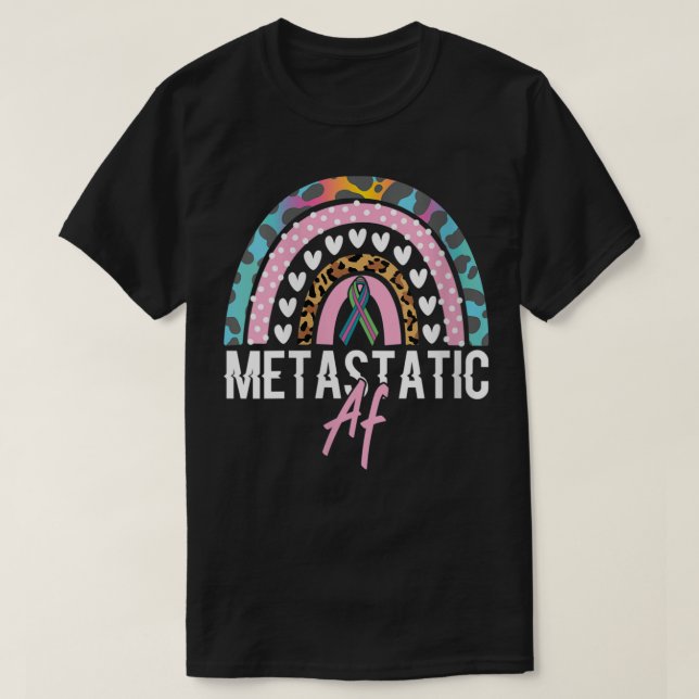 T-shirt Filles Drôle Métastatique Cancer Du Sein Métastati (Design devant)