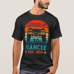 T-shirt Filles Drôle Rétro Levelé Jusqu'À Fiancée Est