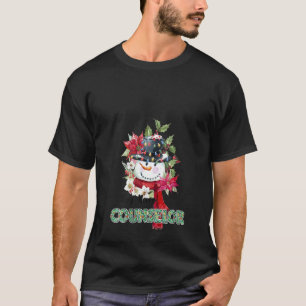 T-shirt Filles Drôle Très Joyeux Conseiller Snowman Christ