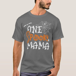 T-shirt Filles Effrayant Coeur d'Halloween maman éffrayant