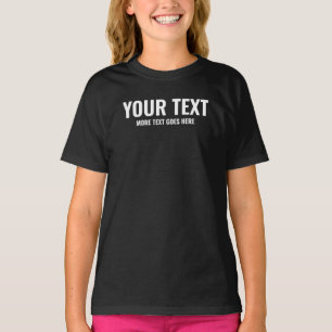 T-shirt Filles Enfants Meilleur Chic Noir Blanc Modèle ten
