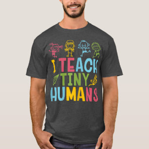 T-shirt Filles Enseignante Préscolaire I Enseigner Minuscu