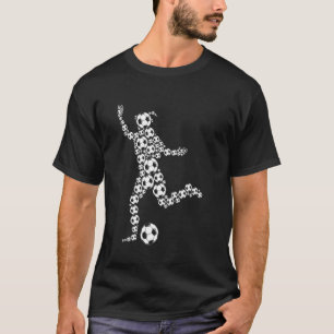 T-shirt Filles Femmes Joueuse de football Entraîneur Sport