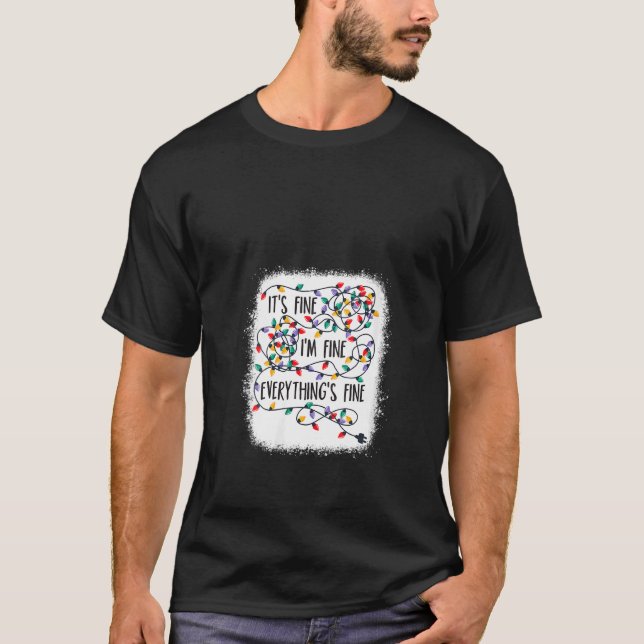 T-shirt Filles Feux de Noël Je M'Aime Tout Est Fin (Devant)