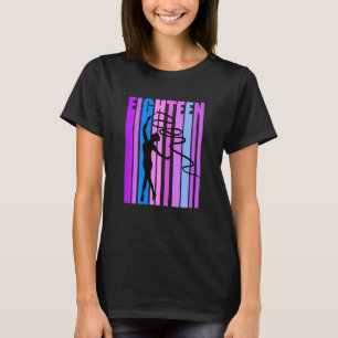 T-shirt Filles Filles Rose Gymnastique rythmique 18e anniv