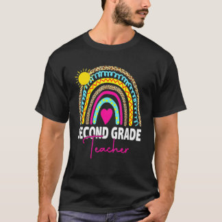 T-shirt Filles Garçons de deuxième année Arc-en-ciel Ensei