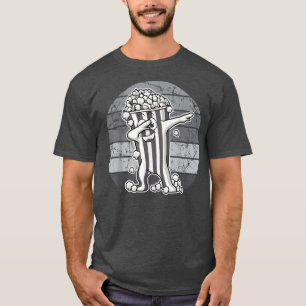 T-shirt Filles garçons Popcorn Film NIght, Dabbing Popcorn
