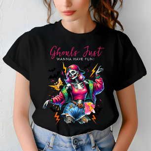 T-shirt Filles Ghouls Night Out Adulte Halloween Party
