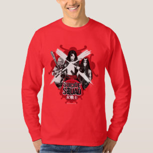 T-shirt Filles "guerrière féminine " de peloton du pelot