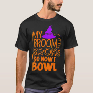 T-shirt Filles Halloween Dix Pin Bowling Grève Drôle Sorci