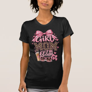 T-shirt Filles & Mamans | Nœud Imprimé Léopard Ros