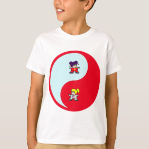 T-shirt filles mignonnes d'arts martiaux de ji de chi de