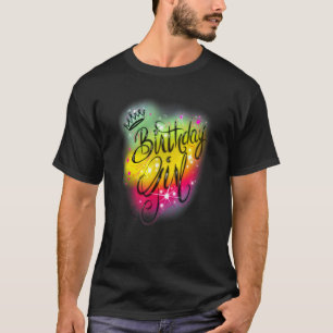 T-shirt Filles mignonnes fête d'anniversaire Anniversaire