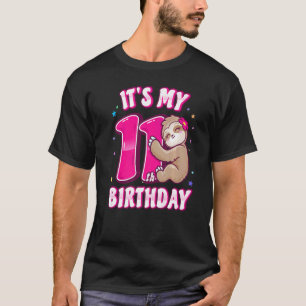 T-shirt Filles Onzième anniversaire Mon 11e Anniversaire P