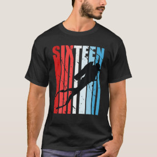 T-shirt Filles Ou Garçons Plongée Sous-Marine 16E Annivers