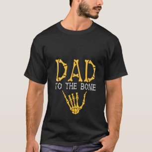 T-shirt Filles Papa À L'Os Skeleton Main Halloween Cos