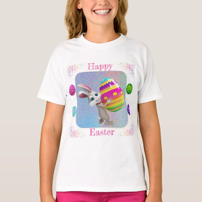 T-shirt Filles Pâques (Devant)