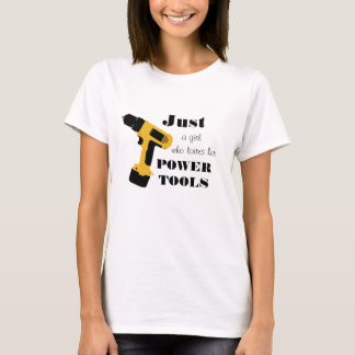 T-shirt Filles qui aiment des machines-outils