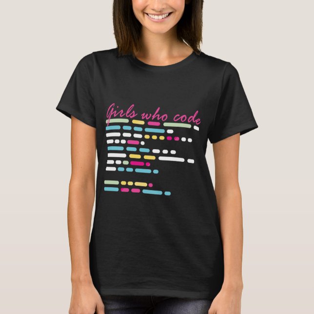 T-shirt Filles qui codent I_m une fille qui code (Devant)