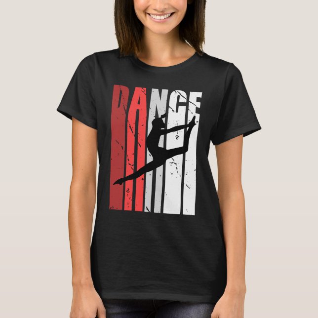 T-shirt Filles Retro Classique Danse Anniversaire Dist Vin (Devant)