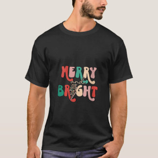 T-shirt Filles Retro Super Joyeux Et Léopard Lumineux