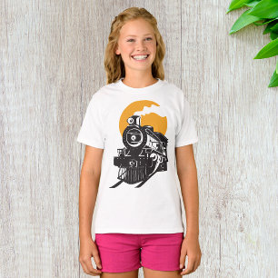 T-Shirt Filles Train à Vapeur