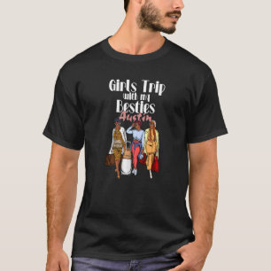 T-shirt Filles Voyage Austin Besties Pour Melanin Black Va