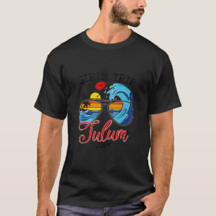 T-shirt Filles Voyage Tulum 2024 Beach Womens Week-end Bir