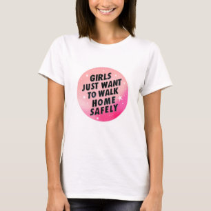 T-shirt Fillettes militantes des droits des femmes Citatio