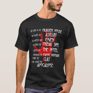 T-shirt film américain histoire d'horreur halloween
