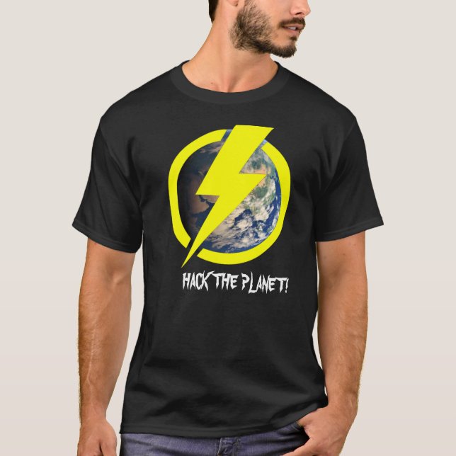 T-shirt Film de pirates informatiques - entaillez la (Devant)