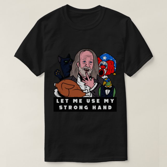 T-shirt Film d'horreur à la main forte (Design devant)