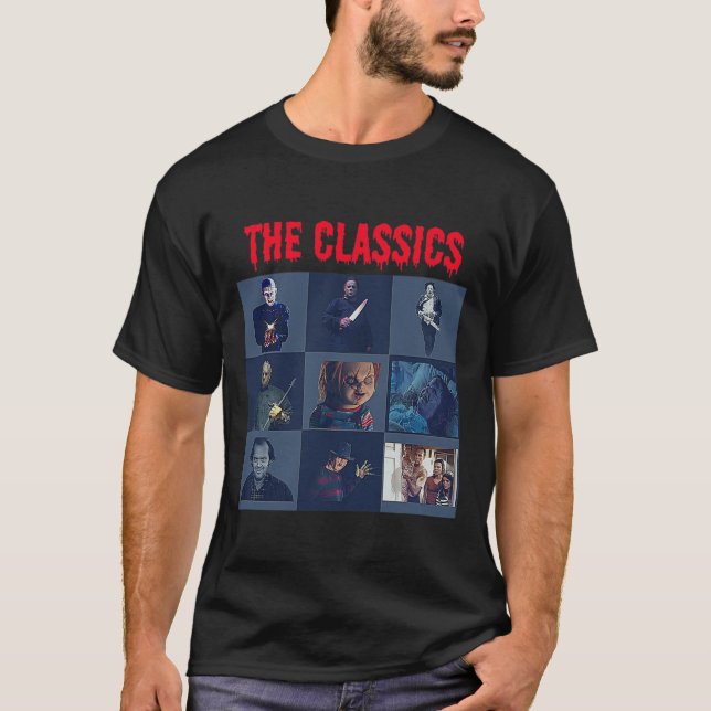 T-shirt Film d'horreur classique Halloween ScaryT-shirt T- (Devant)