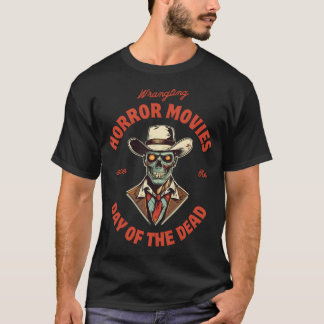 T-shirt Film d'horreur Zombie Cowboy