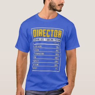T-shirt Film Director Director Nutrition Facts Film Movie 
