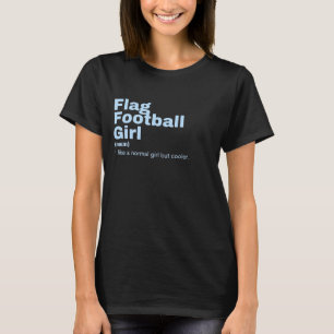 T-shirt Film Girl - Football drapeau
