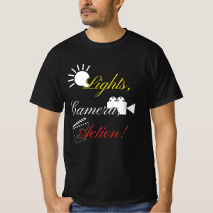 T-shirt Film Light Caméra Action