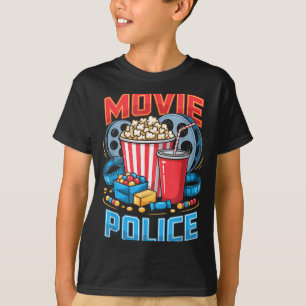 T-shirt Film policier film nourriture nuit snack popcorn